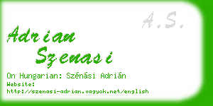 adrian szenasi business card
